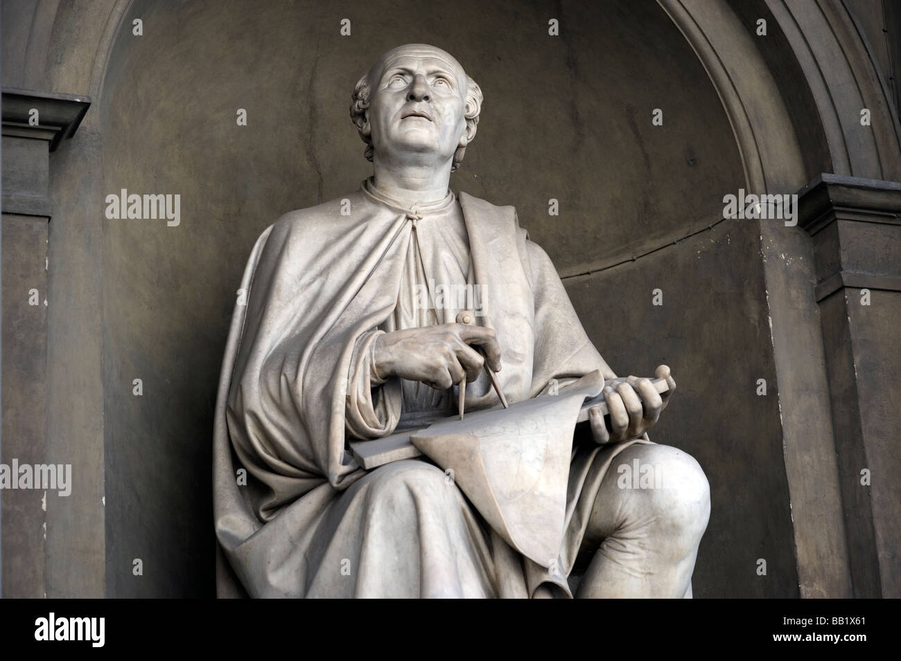 Firenze Toscana Italia La Città Del Rinascimento Foto Mostra La Statua Del Brunelleschi Cercando 9820