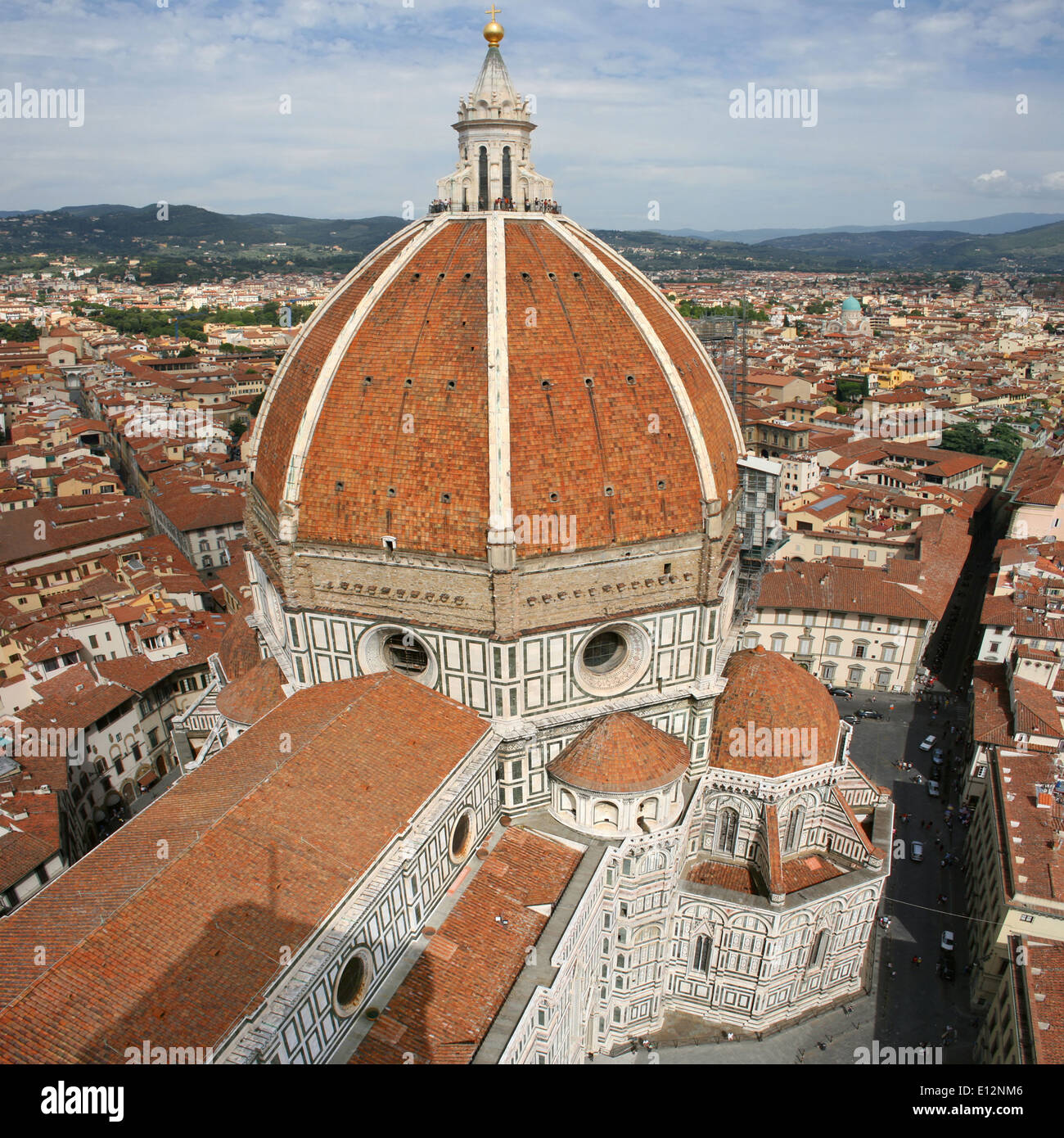 Vista aerea del Brunelleschi la cupola della cattedrale di Santa Maria