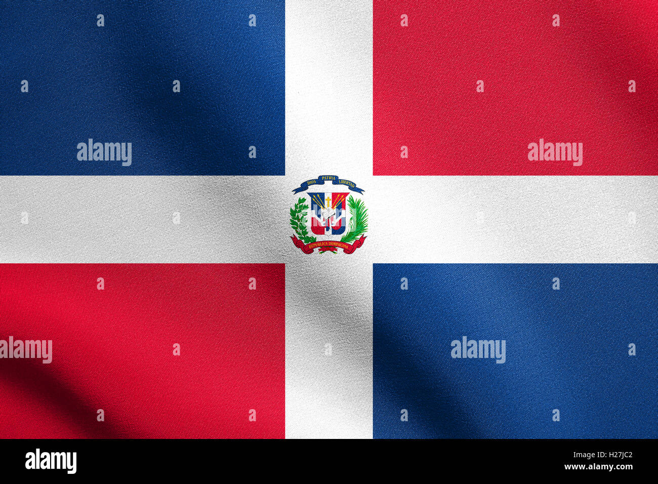 Repubblica Dominicana Nazionale Bandiera Ufficiale Simbolo Patriottico Banner Elemento Dello 7263